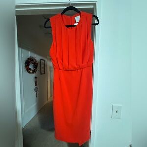 Elegant Red Sleeveless Dress